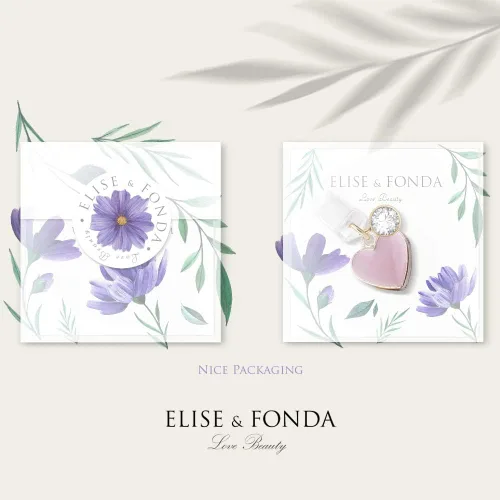 Vista 5 de ELISE & FONDA CP143 Puerto de carga USB anti polvo enchufe pequeño corazón rosa amor colgante encanto teléfono para iPhone 11/XS MAX/XR/X/8