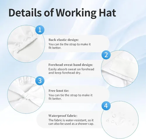 Vista 5 de The Silent Monkey 3-in-1 Quick-Dry Performance Cap - Smart Fit Adjustable Hat with Sweat Protection Technology Black