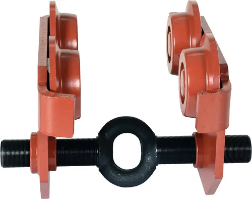 Vista 3 de Vestil E-MT-4 Carretilla manual de acero con ojo de empuje de 4000 libras Capacidad Naranja