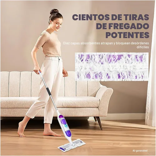 Vista 7 de Paquete de 12 repuestos desechables para mopa eléctrica Swiffer