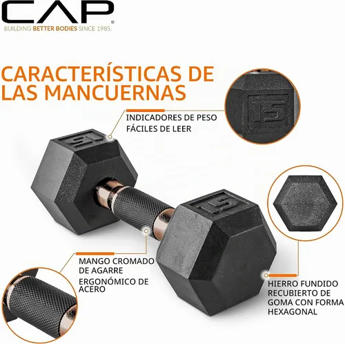 Vista 3 de CAP Barbell Juego de mancuernas con estante Múltiples opciones en 150 libras y 210 libras