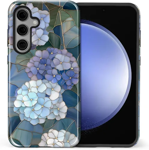 Vista 25 de Funda compatible con Samsung Galaxy S23, funda híbrida de protección rígida de 2 capas, a prueba de golpes, funda protectora resistente para Lata