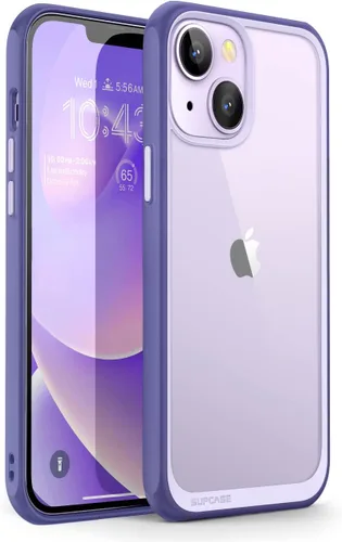 Vista 13 de SUPCASE Unicorn Beetle Style Series - Funda para iPhone 14 / iPhone 13, funda protectora híbrida delgada y transparente (negro)