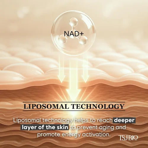 Vista 4 de NAD+ Brilliant Brightening Serum - Fórmula avanzada con NAD+ 50,000PPM, resveratrol, exosomas, glutatión y ácido tranexámico