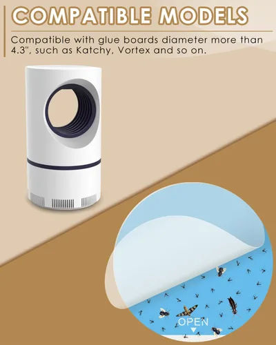 Vista 2 de 36 paquetes de recambio de 4.3” para Katchy, tarjetas adhesivas de pegamento para interiores compatibles con Katchy, Fenun y otros modelos Azul - 36