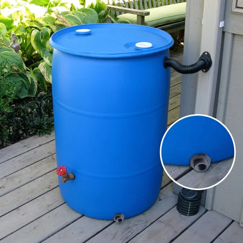 Vista 7 de 10 unidades de montaje de mamparo de PVC de 1 pulgada, conector de tanque de agua de doble rosca para barriles de lluvia, acuarios, tanques de agua