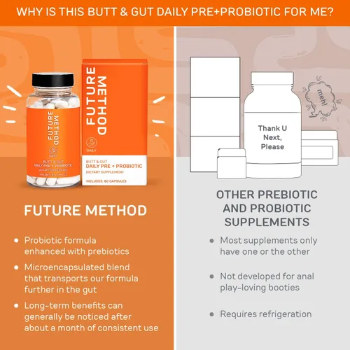 Vista 5 de FUTURE METHOD Prebióticos sinbióticos para hombres y mujeres - Suplemento probiótico y prebiótico para la digestión, inmunidad y regularidad