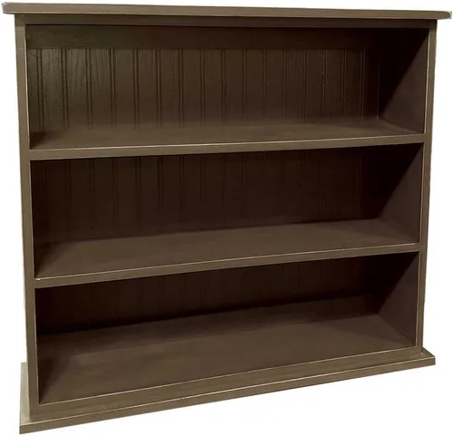 Vista 25 de Sawdust City Estantería de madera maciza (salvia maciza) 36" W x 10" D x 32" H, Three Openings, Ships in 3 Pieces, Assembly Required Verde sólido