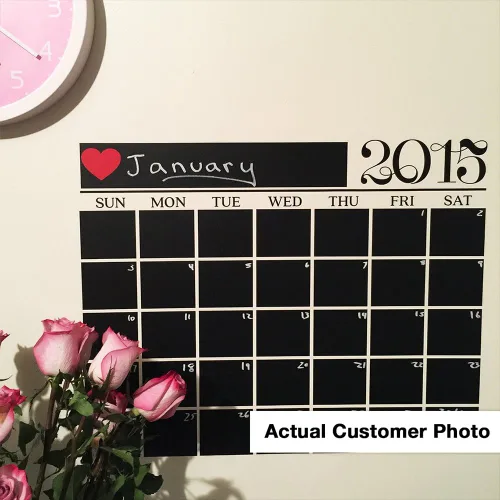 Vista 3 de Calendario moderno de 2019 con pizarra para pared, un producto Todeco