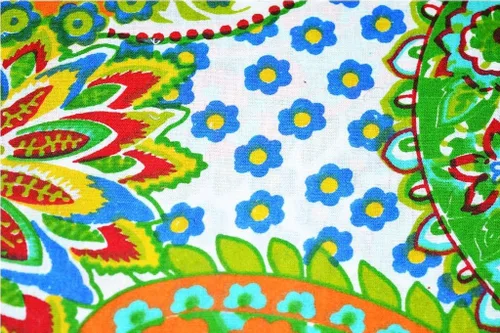 Vista 6 de Tela de algodón con estampado floral de 45 pulgadas de ancho, tela de gasa de algodón para costura de vestido negro, tela para manualidades por 5