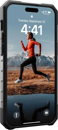 Vista 8 de URBAN ARMOR GEAR UAG [versión actualizada] Funda compatible con iPhone 15 Pro Max de 6.7 pulgadas, color ceniza de plasma, resistente, transparente