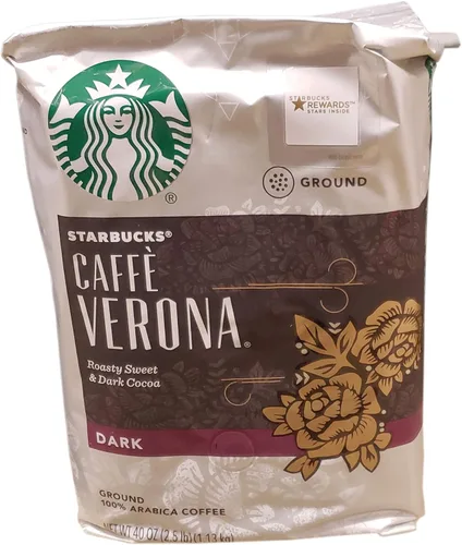 Vista 43 de Starbucks Café de tierra asado oscuro asado francés, bolsa de 28 onzas Café molido 100% arábigo; tostado francés tostado oscuro; 1 bolsa, 28 onzas