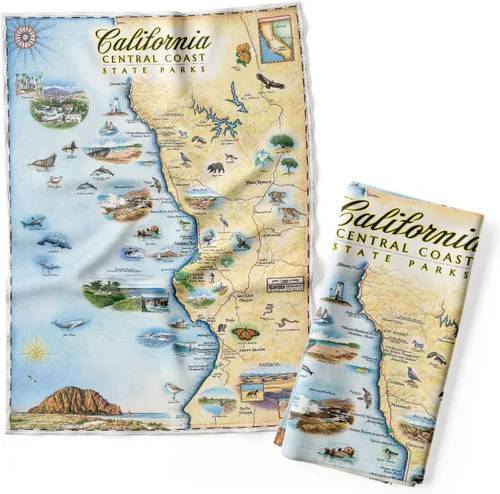 Vista 4 de Xplorer Maps 1000 Islands Map - Toalla decorativa de harina para cocina, 100% algodón, 18 x 24 pulgadas