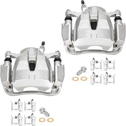 Vista 4 de Detroit Axle - FWD nudillos de dirección delantera y cojinetes de cubo de rueda Pinzas de freno de disco con soportes de repuesto para Toyota Matrix