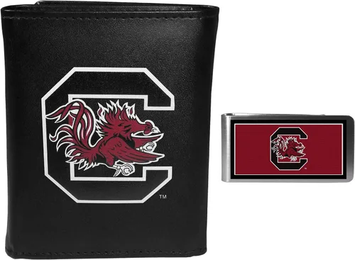Vista 20 de Siskiyou Sports NCAA Unisex Tri-fold Wallet & Color Money Clip