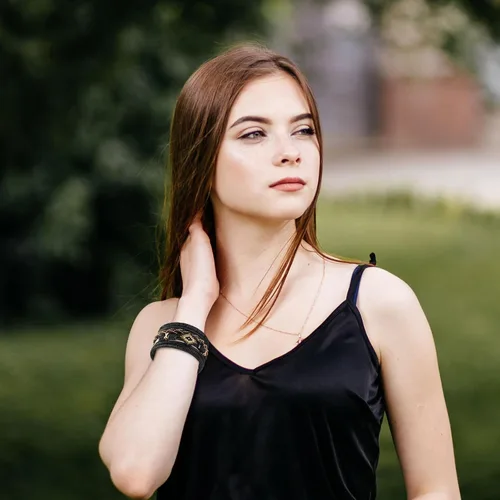 Vista 5 de Long tiantian Pulseras apilables para mujer, pulseras de cuero para mujer, joyería occidental para mujer