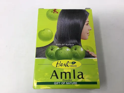 Vista 2 de Polvo para el pelo Hesh Pharma Amla, polvo de 3.5 oz