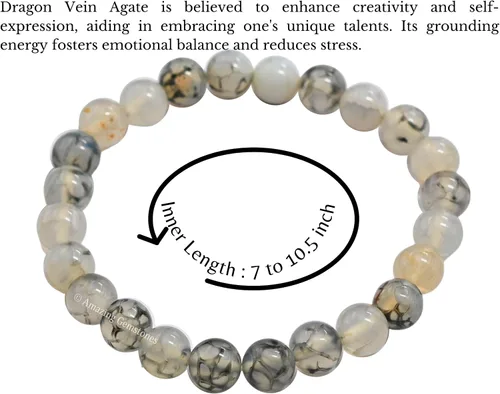 Vista 197 de Amazing Gemstone Crystal Bracelet for Women Men's Gifts - Protection Healing Crystal Bracelet - 8mm Gemstone Beaded Stretchable Bracelet Pulseras