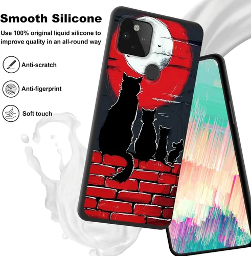 Vista 463 de Funda delgada para Google Pixel 4 XL, funda delgada de silicona de TPU suave a prueba de golpes para Google Pixel 4 XL, astronauta Galaxy