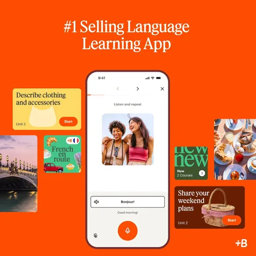 Vista 2 de Babbel Language Learning Software - Learn to Speak Spanish, French, English, & More - All 14 Languages Included, Audio Lessons - Compatible with