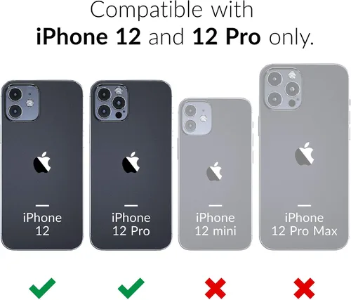 Vista 2 de Crave Funda para iPhone 12, iPhone 12 Pro, funda de protección dual para iPhone 12/12 Pro (6.1 pulgadas), color verde bosque