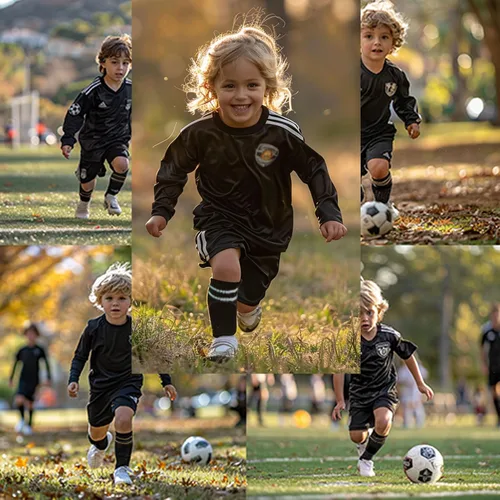 Vista 2 de Espinilleras de fútbol con calcetines para fútbol de 3, 4, 5 a 16 años de edad en adelante para niñas y niños pequeños
