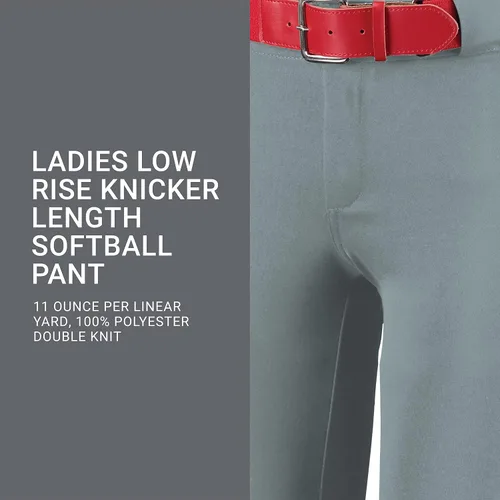 Vista 3 de Russell Athletic Women's Ladies Low Rise Knicker Length Softball Pant
