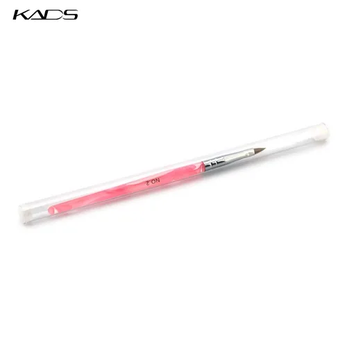 Vista 6 de KADS Kolinsky - Brocha de uñas acrílicas, diseño profesional de uñas, pincel para esmalte (2#)