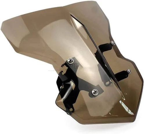Vista 7 de Parabrisas de motocicleta con tornillo de soporte de montaje compatible con Yamaha MT09 MT-09 FZ09 FZ-09 MT FZ 09 2017 2018 2019 (color negro)