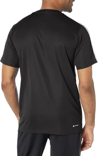 Vista 2 de adidas Essentials Base - Camiseta de entrenamiento de 3 rayas para hombre