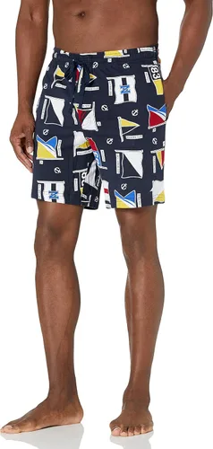 Vista 4 de Nautica Pantalones cortos de punto suave 100% algodón con cintura elástica para dormir para hombre Gris Caliente