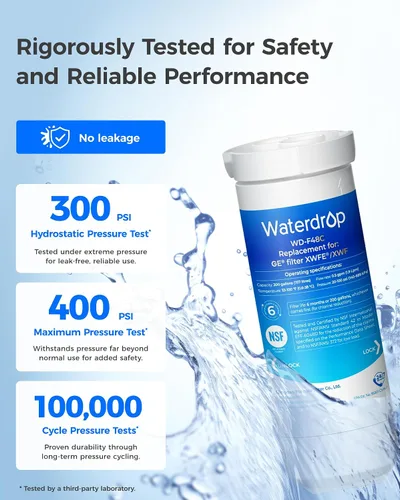 Vista 8 de Waterdrop Filtro de agua XWFE®, repuesto para GE® XWFE®, chip incorporado