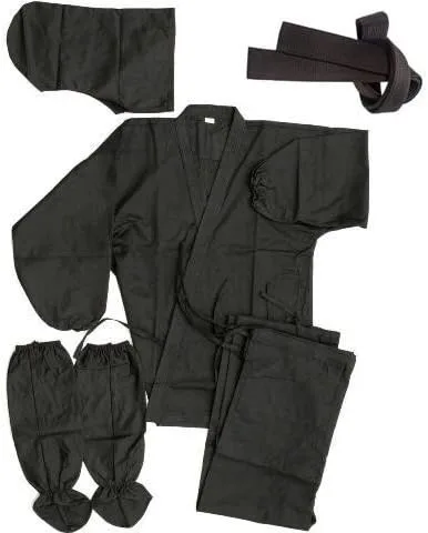 Vista 4 de Kage Ninja Gear, disfraz auténtico de ninja, 14onzas, incluye cinturón color negro