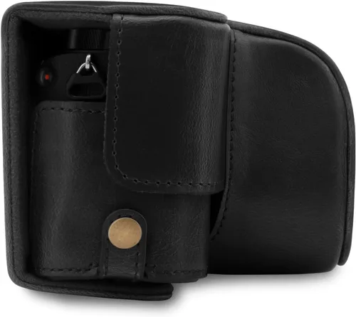 Vista 7 de MegaGear MG1651 Ever Ready Funda de piel para cámara Compatible con Sony Alpha A6400 (16-50mm) - Negro