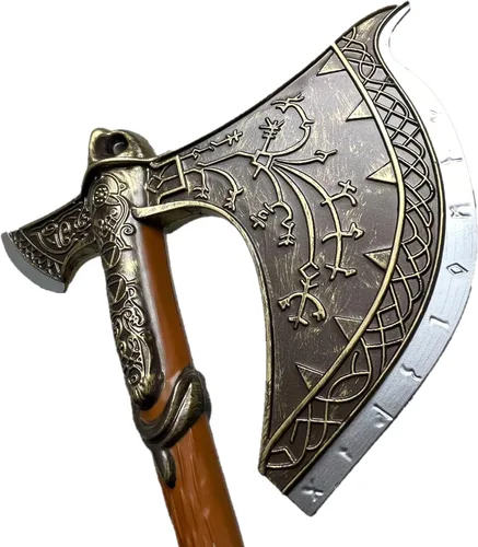 Vista 5 de Marca 36.5 "Medieval Dios Guerra Hacha Espuma Cosplay Traje Fiesta Prop 1:1 Réplica