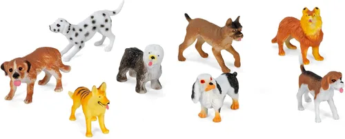 Vista 5 de Wild Republic Tubo de la naturaleza del perro, figuras de perro, juguete para mascotas, regalos para niños, juego de 8 piezas