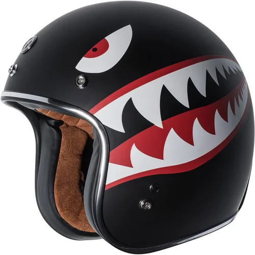 Vista 8 de TORC T50/Del Mar Casco de Motocicleta con Cara Abierta 3/4 con Gráficos