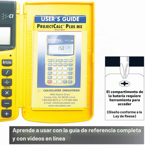 Vista 2 de Calculated Industries 8528 ProjectCalc Plus MX Calculadora métrica DIY