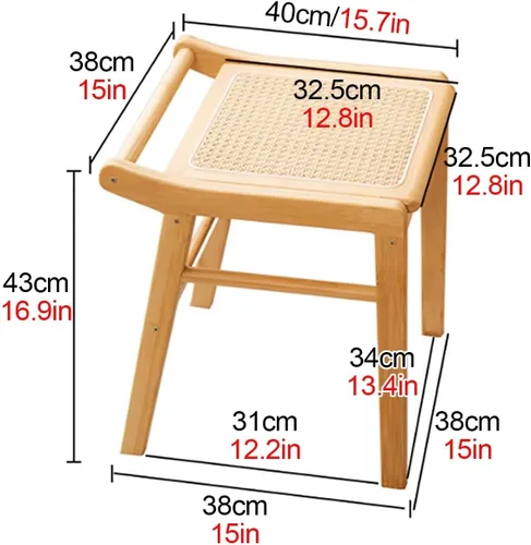 Vista 2 de Escritorio de maquillaje para dormitorio con espejo, tocador con 2 cajones, escritorio de tocador con silla de tocador, juego de tocador de Taburete