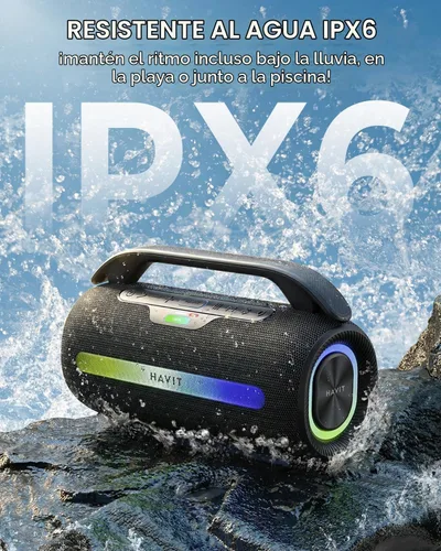 Vista 4 de havit - Altavoz Bluetooth para exteriores, 120 W máximo, altavoces fuertes