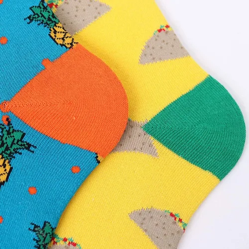 Vista 5 de HSELL - Calcetines de vestir para hombre diseños de colores divertidos y novedosos