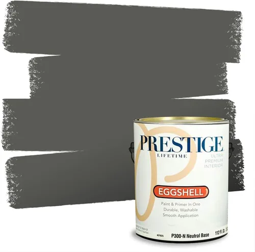 Vista 16 de PRESTIGE Paints - Pintura interior e imprimación en uno, 1 galón, cáscara de huevo, pimienta envejecida
