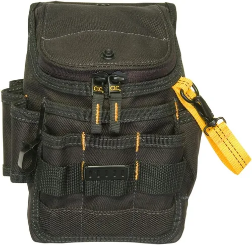 Vista 3 de CLC Custom Leathercraft 1524 Funda Utilitaria con Cremallera, Mediana, Negra, 11 Bolsillos