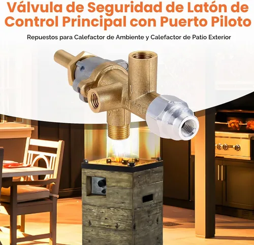 Vista 4 de Repuesto para válvula de control de calentador de patio de propano