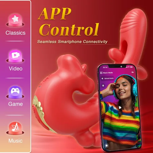 Vista 5 de Vibrador para adultos, juguetes sexuales para mujeres, juguete sexual de rosa, consolador de empuje, juguete de lengua para mujeres, 9 modos