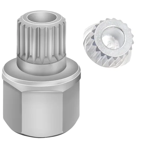 Vista 11 de Llave de tuerca de bloqueo de rueda de 11/15PT compatible con BMW, adaptador de tuerca de bloqueo de rueda, herramienta de extracción de orejetas
