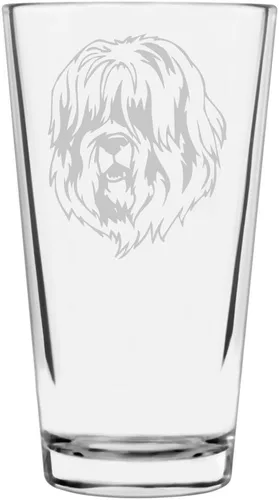 Vista 270 de Podenco Canario - Vaso de pinta de 16 onzas con temática de perro personalizado