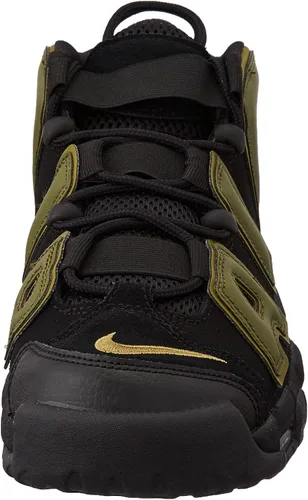 Vista 2 de Nike Air More Uptempo tenis de piel blancasnegras para hombre