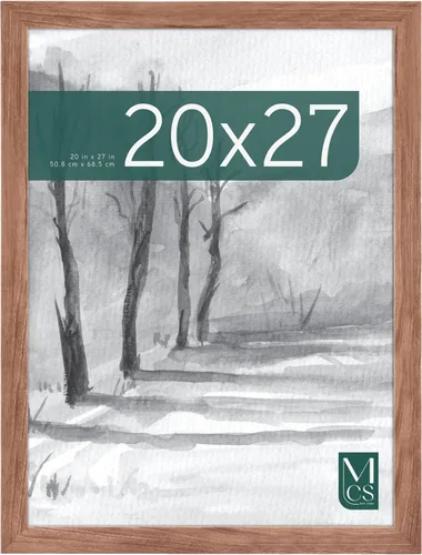 Vista 16 de MCS Marco para póster con estilo de museo, 11 x 17 pulgadas, madera de granero, vertical y horizontal, para colgar en la pared, marco grande