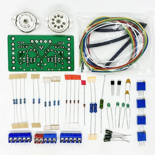 Vista 2 de 1 Unidades Dual Way Magic Eye 6E2 Tubo Indicador de Nivel de Audio Módulo VU Medidor Espectro Música Tubo de Vacío Indicador de Nivel de Conductor